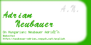 adrian neubauer business card